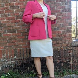 TALBOTS Hot Pink Boyfriend Blazer